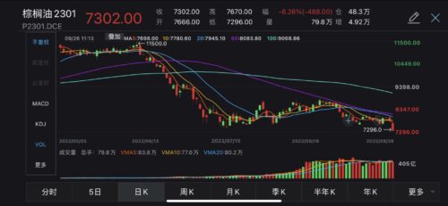 Palm oil futures in Dalian tumble over 6%, Malaysia palm oil hit lowest since June 2021