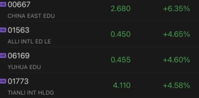 Chinese education companies continue to rally on government support, New Oriental Education surges after upsizing share repurchase program