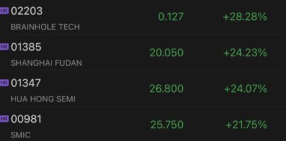 Chinese chipmakers rally as foreign institutions show strong interest, analysts expect market momentum to continue in short term
